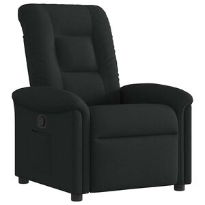 vidaXL Fauteuil verstelbaar stof zwart