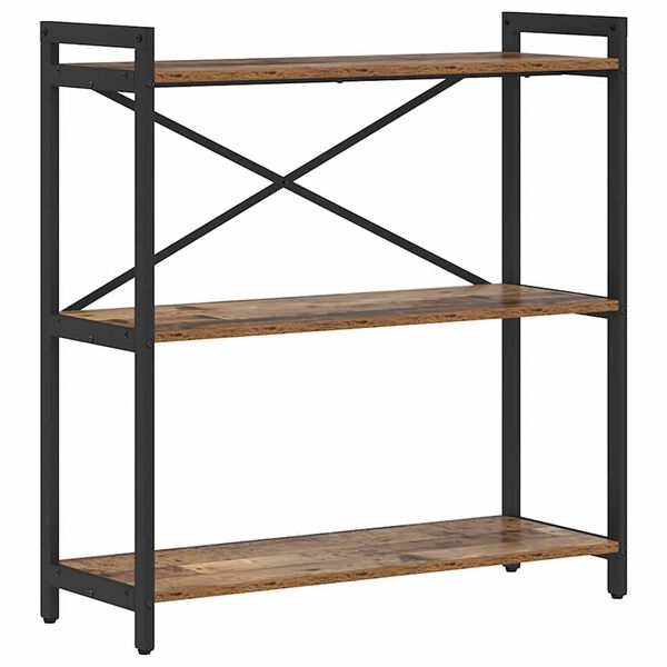 vidaXL Boekenkast Oud hout 80 x 30 x 85 cm Bewerkt hout