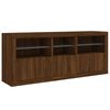 vidaXL Dressoir met LED-verlichting 162x37x67 cm bruin eikenkleur