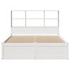 vidaXL Bedframe zonder matras massief grenenhout wit 150x200 cm