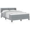 vidaXL Boxspringbed met matras Lichtgrijs 160 x 200 cm Stof