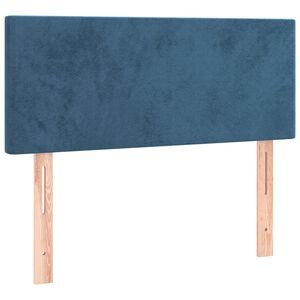 vidaXL Hoofdbord 80x5x78/88 cm fluweel donkerblauw