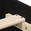 vidaXL Bedframe met lades Zwart eiken 120 x 190 cm Bewerkt hout