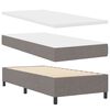 vidaXL Boxspring bed met matras met LED Taupe 100 x 200 cm Stof
