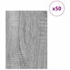 vidaXL Decorpanelen 50 pcs Grijs Sonoma 30 x 42 x 0.27 cm Bewerkt hout