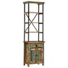vidaXL Hoge kast 55x30x180 cm massief gerecycled hout