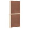 vidaXL Hoge kast ALTA 77x35x188 cm massief grenenhout