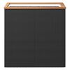 vidaXL Plantenbak 80x40x80 cm poly rattan zwart