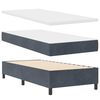 vidaXL Boxspringbed met matras Donkergrijs 80 x 200 cm Stof
