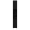 vidaXL Badkamermeubelset met lade 3 pcs Zwart Eiken 30 x 30 x 190 cm