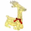 vidaXL 3D Kerst Rendier LOVIISA 140 LED's Warmwit 55 x 22 x 63 cm