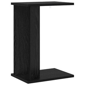 vidaXL Bijzettafel Zwart Eiken 35 x 25 x 50 cm Bewerkt hout