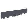 vidaXL Gazonrand 30 st 103 x 20 cm Staal Antracietkleurig