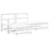 vidaXL 4-delige Loungeset massief grenenhout wit