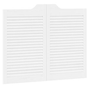 vidaXL Schuifdeuren 80 x 50 cm Massief grenenhout Wit