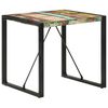 vidaXL Eettafel 80x80x75 cm massief gerecycled hout