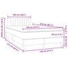 vidaXL Boxspring met matras fluweel donkergrijs 120x210 cm
