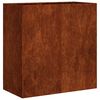 vidaXL Plantenbak roestig 80x40x80 cm weervast staal