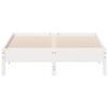 vidaXL Bedframe zonder matras massief grenenhout wit 140x190 cm