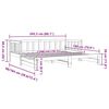 vidaXL Slaapbank met onderschuifbed 90x200 cm massief grenenhout wit