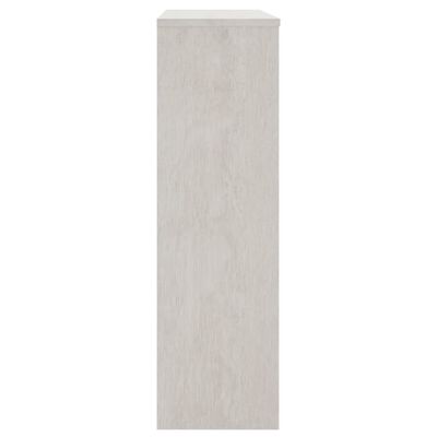 vidaXL Opzetkast HAMAR 90x30x100 cm massief grenenhout wit