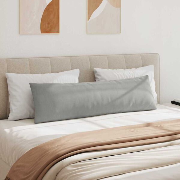 vidaXL Sofa Kussens 2 stuks Lichtgrijs 145 x 40 cm Stof