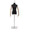 vidaXL Verstelbare mannequin van 165-213 cm met voet Vrouw PP Zwart