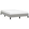 vidaXL Bedframe zonder matras 120x190 cm stof lichtgrijs