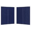 vidaXL Party Tent Zijwand 2 st 200 x 195 cm Blauw PE en staal