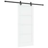 vidaXL Schuifdeur ORKDAL 86 x 198,5 cm Bewerkt hout Wit en zwart