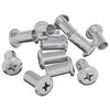 vidaXL Slotmoer 2857 pcs Nikkel Staal