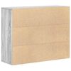 vidaXL Dressoir 88x30x70 cm bewerkt hout grijs sonoma eikenkleurig