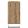 vidaXL Dressoir met lade Artisan Eiken 60 x 35 x 70 cm Bewerkt hout
