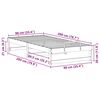 vidaXL Bedframe Wit 90 x 200 cm Massief grenenhout