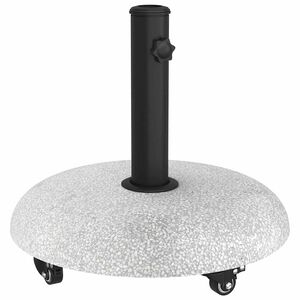 vidaXL Parasolvoet 21 kg Lichtgrijs Beton Rond
