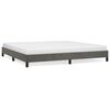 vidaXL Bedframe zonder matras 200x200 cm fluweel donkergrijs