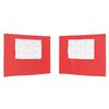 vidaXL Party Tent Zijwand 2 st 300 x 195 cm Rood PE en staal