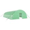 vidaXL Tuinkas met stalen frame 72 m&sup2; 12x6x2,85 m groen