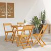 vidaXL Bistroset 5 pcs Olie naturel Massief Acaciahout