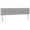 vidaXL Boxspring met matras stof lichtgrijs 120x190 cm