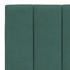 vidaXL Bedframe met LED zonder matras "Hanko" fluweel donkergroen 140x200 cm
