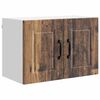 vidaXL Keukenkast met plank 2 pcs Oudhout 60 x 31 x 40 cm Bewerkt hout