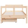 vidaXL Kinderbedframe met lades 80x160 cm massief grenenhout