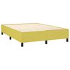 vidaXL Boxspring met matras en LED stof groen 140x200 cm