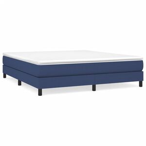 vidaXL Boxspring bed stof blauw 180x200 cm