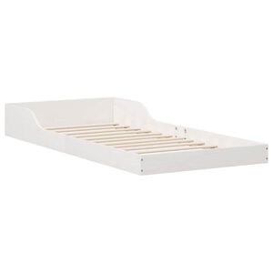 vidaXL Bedframe Wit 90 x 200 cm Massief grenenhout