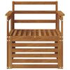 vidaXL Buiten bankenset Naturel 71 x 63 x 73 cm Massief Acaciahout