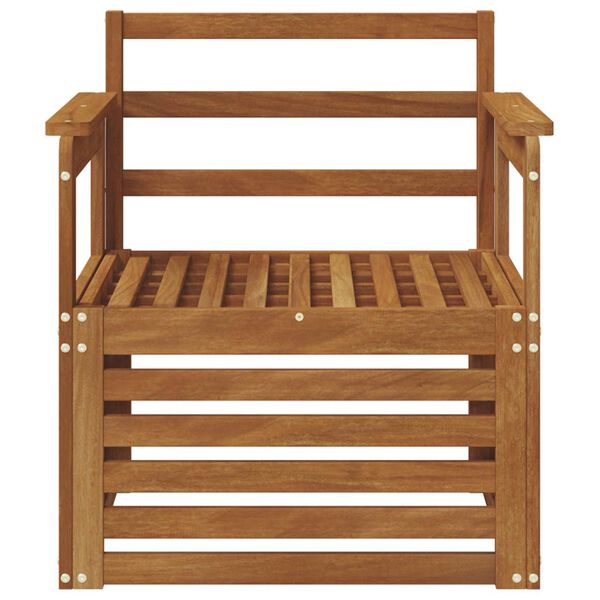 vidaXL Buiten bankenset Naturel 71 x 63 x 73 cm Massief Acaciahout