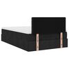 vidaXL Ottoman bed met matras en LED's 120x200 cm stof zwart