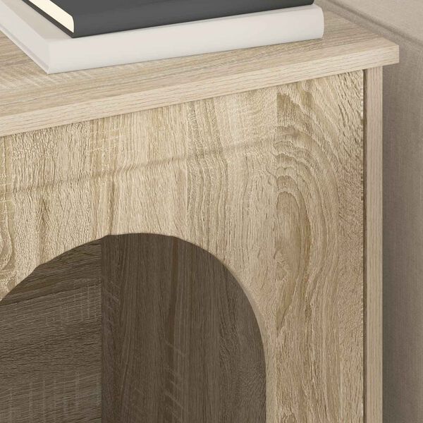 vidaXL Kattenhuis Sonoma 53 x 52 x 62 cm Bewerkt hout